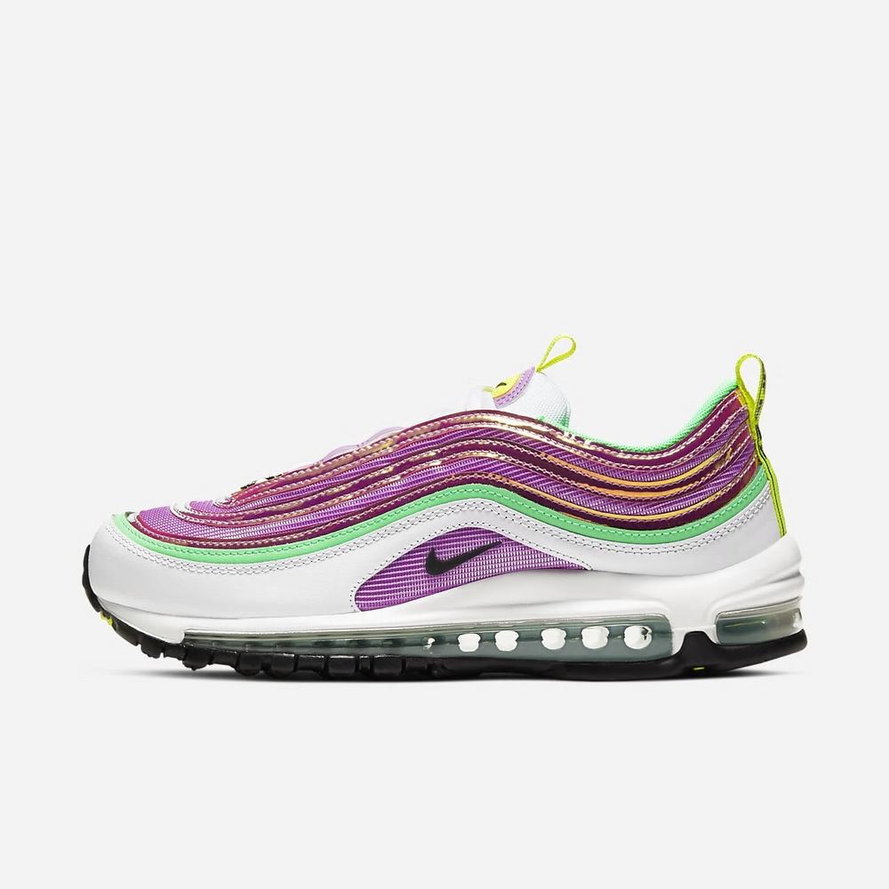 Sneakers Nike Air Max 97 Blanche 1398-472 White/Lemon Venom/Electro Green/Fuchsia Glow Femme | ROO-68213005